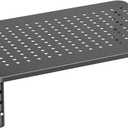 HUANUO Monitor Stand, Monitor Stand Riser 3 Height Adjustable, Monitor Riser with Airflow Vents, Laptop Stand for Desk, Laptop Riser, Desk Organizer for Monitor, 15.6" Laptop, PC, Printer (Black)