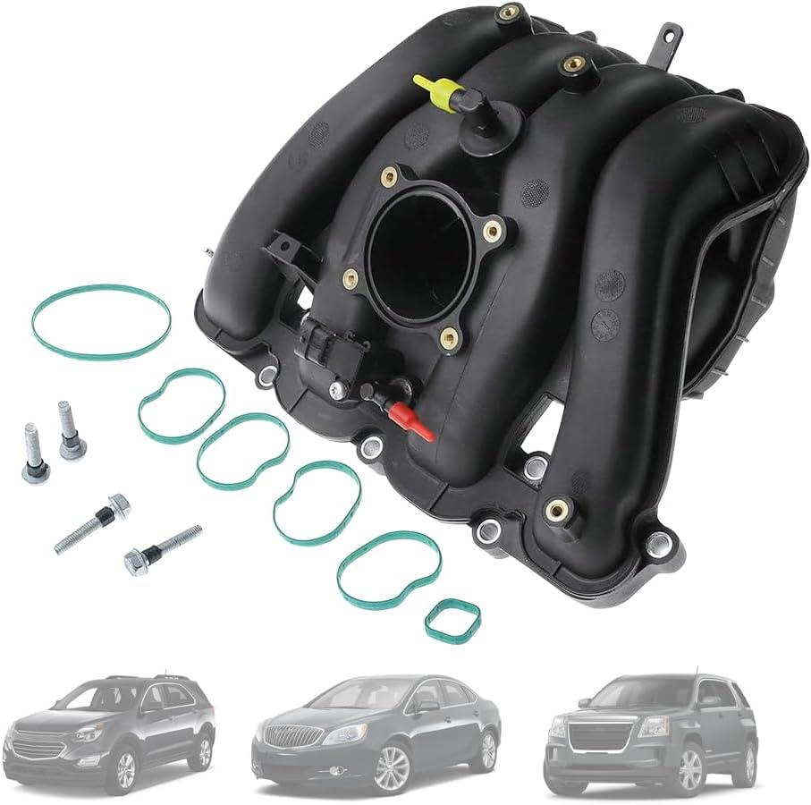 Engine Intake Manifold with MAP Sensor & Gaskets FIT 2010-2017 Chevrolet Equinox Malibu GMC Terrain Buick Regal 2.4L 12637620