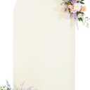 Ivory Arch Backdrop Cover for Wedding, 7.2FT Ivory Arch Cover Stretchy Backdrops, Double-Sided Arch Stand Covers for Wedding Ceremony, Baby Shower, Birthday Party Decoration