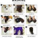 10Inch Black Wig with Bang Short Straight Hair Cosplay Bob Wig For Girls Women Theme Party (Black)