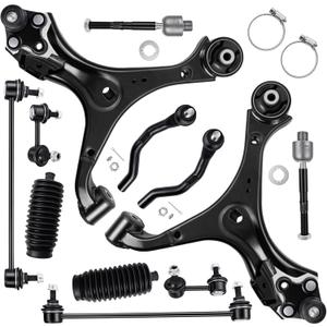 Front End Suspension Kit 12pcs Include Lower Control Arm and Ball Joint for 2013-2015 Honda Civic Automatic Transmission (MS601101 51350TR0A01 K623124 ES800913 K750605 K750125 EV800906)