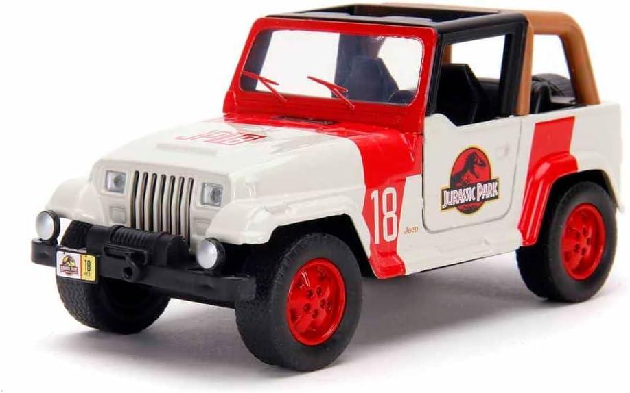 Jada Toys Jurassic World 1:32 Jeep Wrangler Die-cast Car, Toys for Kids and Adults