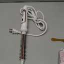 Thermal Brush 0.5 Inch Curling Iron Volumizing Heated Round Brush 1/2 Inch Ceramic Tourmaline Heated Hot, Multifunctional Styler Curling Wand (White, 0.5 inch)