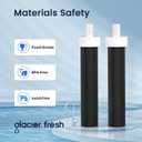 GLACIER FRESH Water Bottle Filters, Replacement for Brita BB06, Brita Hard Sided and Sport Water Bottle Filter, 6 Count