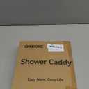 YASONIC Shower Caddy Corner, 3-Pack Adhesive Rustproof Stainless Steel Shower Shelves with Soap Holder, No Drilling Shower Organizer Corner for Dorm, Renters Bathroom, Black