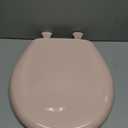 Bemis Classic Colors Slow Close Toilet Seat, Easy Clean Hinges and Durable Plastic Seat, Made in USA, Round, Venetian Pink, Size: Round
