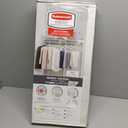 Rubbermaid Configurations Custom Closet Kit 2-4 Ft. Adjustable Metal Wire Shelving White Finish Expandable Organization System Hardware Included for Home Closet/Pantry/Laundry/Mudroom