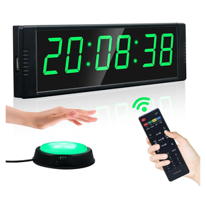 YZ Gym Timer Clock for Home Gym, Fitness Timer with Start/Stop Button, Interval Timer for Workout, Stopwatch/Countdown Timer with Remote, 12/24H Digital Wall Clock, Portable Home Gym Accessories