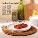 DOWAN 8" Porcelain Salad Plates Set of 6, Ceramic White Dessert Plates Set for Salad, Pasta, Steak - Appetizer Plates, Dining Plates for Parties, Restaurant - Dishwasher & Microwave Safe - Gifts
