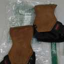 Premium Weight Lifting Grips & Straps for Deadlifts & Powerlifting – Anti-Slip Leather and Rubber Grip with Padded Wrist Wrap Support, Size: Large 7.50"-8.50" Wrist Size