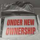 Under New Ownership 12"x16" Yard Sign & Stake Outdoor Plastic Double Sided Graphics On Front and Back.