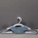 Whitmor Slim Sure-Grip Hangers with Swivel Hook (Set of 5), White, 17.13x 8.07 inch