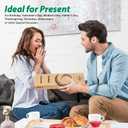 5 Pcs Handmade Bamboo Anti-Static Comb Set for Women and Men - Wide Tooth, Rat Tail, and Fine Tooth Combs for Long, Short, Thick, Thin, Wavy, and Curly Hair Detangling (Natural + Black)