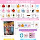FUFUSQUISHY 30Pcs taba Squishy Toys Party Favors for Kids 4-8 8-12 Silicone Stress Relief Fidget Toys Treasure Box Classroom Birthday Xmax Gifts fufu Squishy