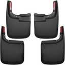 Husky Liners Custom Mud Guards | Fits 2017-2026 Ford F-250 & F-350 w/Single Rear Wheels & w/o OEM Fender Flares | Rear Set, 2-pc Black - 58466