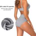 High Waisted Postpartum Underwear Womens Cotton Underwear Soft Breathable Full Coverage Stretch Panties Multipack (L)