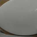 CHURCH Toilet Seat, Easy Clean Hinges Release for Deep Cleans, Durable Enameled Wood Seat, Elongated, White