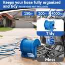 PWACCS Manual Pressure Washer Reel 150FTx3/8", 300FTx1/4" Power Hose Reel