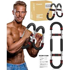Saker Twister Arm Trainer, Adjustable Forearm Strengthener, Arm Exercise Equipment, Chest Workout Equipment, Portable Spring Resistance for Home Workout Equipment