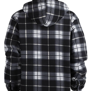 Faux Shearling Lined Flannel Jacket Size L