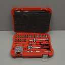 LLNDEI 106PCS 1/4-inch Drive Socket Set with Wrench, CR-V Steel Kit, Ratchet Handle, Screwdriver Bit Set & Magnetic Pickup Tool, With 11x8x2.5-inch Carrying Case