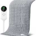 85x45cm Heating Pad for Back & Period Cramps, 9 Settings 4 Timers Heating Pads Large, Auto Shut Off, Machine Washable, Extra Large Heating Pad for Women, Winter & Christmas (85x45cm)