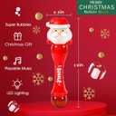 Christmas Santa Bubble Wand Machine for Kids Maker Blower Toys Christmas Basket Stocking Stuffers Birthday Gift Outdoor Indoor Automatic for 3 4 5 6 7 8 + Year Old Toddlers Little Girls Boys