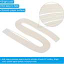 PATIKIL 600pcs Quilling Strips Paper 1/8"(3mm) 21"(54cm) Origami Paper Quilling Strip for Art DIY Hand Craft Christmas, Cream White