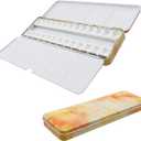 Bitray Empty Watercolor Palette Medium Metal Pigment Palette with 26 Empty Half Pans and Folded Palettes for Drawing Gouache Oil Painting and DIY Painting Yellow
