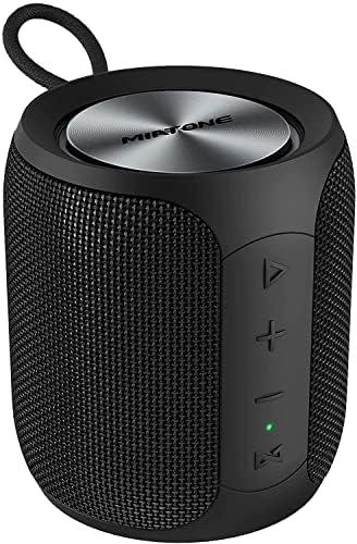 MIATONE QBOX - 16W Bluetooth Speaker IP67 Waterproof Speaker with Deep Bass, Portable Speakers for Beach Camping Accessories, Gifts for Men Fathers Him - Black