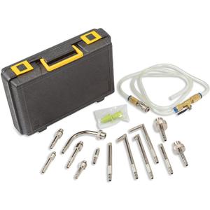 Mityvac MVA7216A ATF Refill Accessory and Adapter Kit, Converts MV7201 Fluid Extractor, Integrated Brass Ball Valve, Quick-Change Coupler, Includes 13 Foreign and Domestic Transmission Adapters