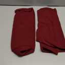 LINGXIYA Soft Stretch Plush Armrest Cover, Armrest Covers for Chairs/Sofas, Couch Arm Cover, Furniture Protector Armchair Slipcover for Recliner, Set of 2 (Red)