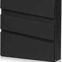 Wall Mount Mailbox with Key Lock, Large Capacity Locking Mailbox for Outside, Galvanized Steel Cover and Rust-Proof Metal Post Box, 14.6"x14.6"x4.3" Black, MD002B