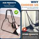 Neck Stretcher Hammock with Stand for Neck Decompression, Cervical Traction Device Stand Steel Heavy Duty, Neck Decompressor Neck Stretching Strap with Stand or Frame for Neck Tension Relief