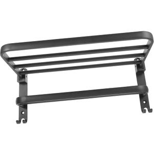 VOSAREA 1set Wall Mounted Towel Rack with Shelf Aluminum Bathroom Towel Holder Clothes and Toiletries Sturdy Chic Versatile Storage