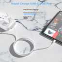 USB C to USB C Charging Cable for Apple 2Pack 6ft,Long Type C to C Fast Charger Cord,for iPhone 17/Air/16/16e/15/Pro/Plus/Pro Max,for MacBook Pro/Air,for iPad Pro12.9/11in,Air 4/5,Mini 6/7 60W
