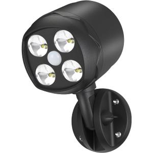 Motion Sensor Outdoor Lights, Battery Motion Sensor Light Outdoor, 6000K LED Spotlight Outdoor, 8W 600 LM Security Lights for Outside Garage and Yard, 1 Pack