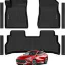 Floor Mats for Buick Envista 2024 2025 2026 All Weather Protection TPE Rubber Floor Liners for Buick Envista 2026 Accessories, Odorless Anti-Slip, 1st & 2nd Row, Black