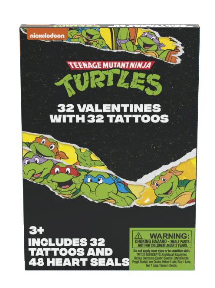 Paper Magic Valentine's Exchange Cards TMNT Tattoos
