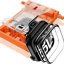 YMHML 2 Pack Tempered Glass Screen Protector for Apple Watch Series 11 Series 10 42mm, [Zero Bubble] 3D Full Coverage Strong Adhesion Waterproof Film with [Automatic Align Tech] iWatch Accessories (Black edge)