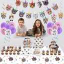 137PCS Cat Birthday Party Supplies Serves 20 Guests Kitten Birthday Party Decorations Plates Banner Napkins Balloons Tablecloth Cake Toppers for Cats Themed Birthday Parties Supplies