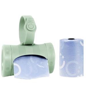 Ubbi On-the-Go Diaper Bag Dispenser for Travel, Retractable Must Have for Newborns, Helpful Baby Accessory, Sage Green (1 Count (Pack of 1))