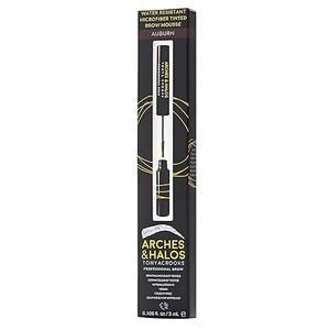 Arches and Halos Microfiber Tinted Brow Mousse - Richly Pigmented Eyebrow Shaper - Water Resistant Filler Pen - Vegan - Auburn- 0.11 oz