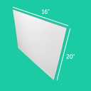 Flipside Products 16" x 20" White Foam Board, Arts and Crafts, 3/16" Thick, Presentations, Signboards, Backing Board, Display, Pack of 5