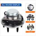 MACEL 515054 (2WD ONLY) Front Wheel Bearing Hub Assembly Compatible with 00-06 Chevy Tahoe, 99-06 Silverado 1500,00-06 Suburban 1500, GMC Yukon, 99-06 Sierra 1500, 02-06 Cadillac Escalade 6Lugs W/ABS, 180 millimeters