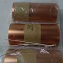 MOZEAL 3" x 6" Hand-Poured Unscented Candle, Dripless Pillar Candle Set of 3, Long Lasting Burning, Approx 120 Hours Burn Time, Rustic Country Style, for Harvest Festivities, Autumn Glow, Copper