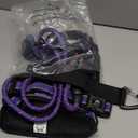 IVY&LANE No Pull Dog Harness for Medium Dogs, Dog Vest Harness with Leash, Safety Belt and Storage Strap, Fully Adjustable Harness, 360 Reflective Strip, Soft Handle (Purple, M)