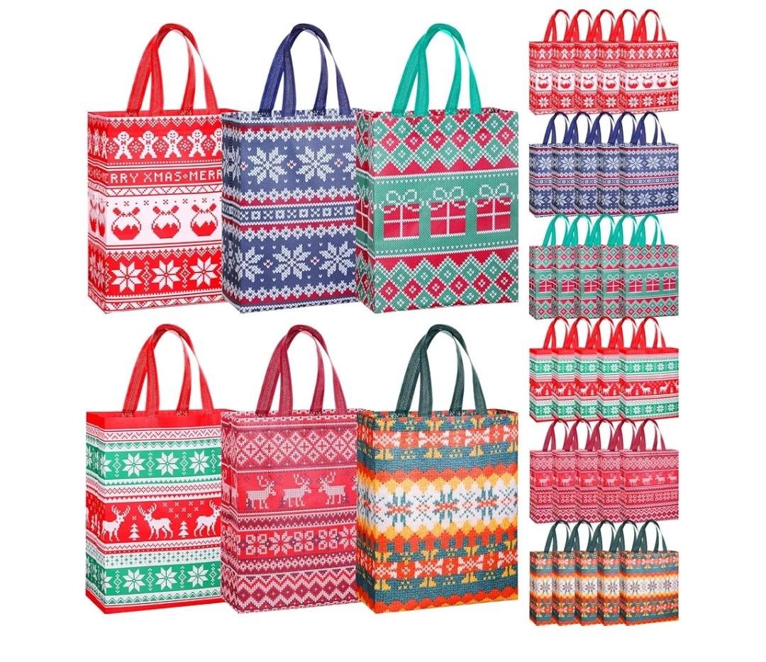 Reusable Christmas Tote Bags