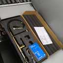 Kitchen Faucet, Brushed Gold Kitchen Faucet with Soap Dispenser and Deck Plate, Faucet for Camper Farmhouse RV Kitchen Sink, Single Handle Stainless Steel Kitchen Sink Faucets with Pull Down Sprayer