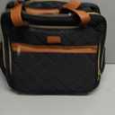 Ytonet Rolling Laptop Bag, 17.3 Inch Rolling Briefcase for Women, Water Resistant Computer Bag with Wheels for Work Travel College Business Overnight Wife Mom Teacher, Black Brown, Large